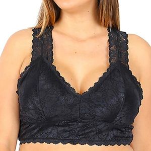 NEW Plus Lace Bralette Hourglass Backing V Only one Left Sz 1X